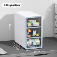 Inaso Kotak Penyimpanan Perhiasan Aksesoris Laci Organizer Mini Storage Box Susun Meja Rias Kosmetik