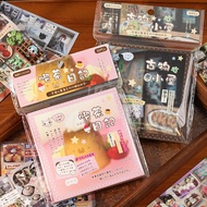 OHAYA | Japanese Sticker Book Sparkling Gourmet Landscape Text Sticker Book Handbook Valley Gucca De