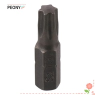 PEONYSG 1pc Torx Bits, S2 Alloy Steel 25mm Length Screw Driver Bit, 1/4 Inch Hex Shank T6-T40 6 Poin