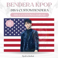 AMERICAN FLAG KPOP YUNHYONG IKON KPOP POSTER/ KPOP FLAG/ Song Yunhyeong KPOP Tapestry/ Kpop Tapestry