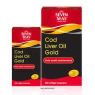 Seven Seas Cod Liver Oil Gold 500+ 100 Capsules