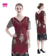 Hot Sale Retro 1920s Sequined Dress for Performances