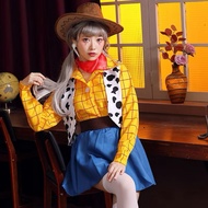 WOMEN9710 | Adult women's western American cowboy costume | Cowgirl women adult cowboy sheriff puff 