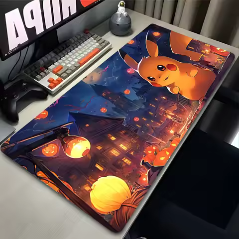 Mouse Pad Gaming Anime Pokemon Pikachu Kawaii Gengar rug Big Dywan Gamer Keyboard Desk Mat Table Car