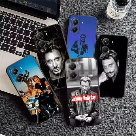 Johnny Hallyday Music Soft Phone Case for Xiaomi Poco X5 X6 X7 X8 Pro Max X3 F7 F8 Ultra M8 M7 M6 M5