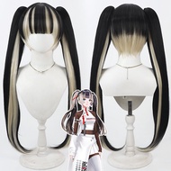 อุปกรณ์สำหรับทำผมปลอมแบบแยกส่วน Free Man Hololive Cosplay Hairpiece Double Tail Rukia Windmill Abalo