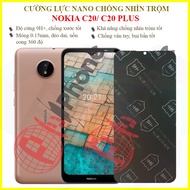 Nokia C20, C20 Plus anti-peeping sticker - 9H+ nano flexible tempered sticker
