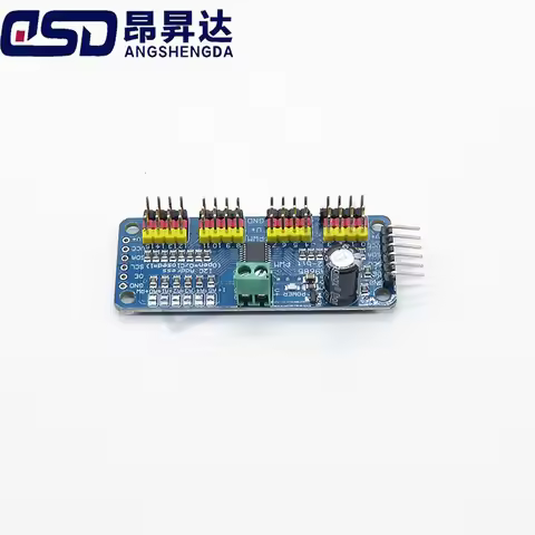 PCA9685 Robot Controller IIC Interface 16 Channel 12-Bit PWM Servo Motor Driver Board for Arduino Ro