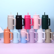 50oz Giant Ice Cup 304 Stainless Steel Vacuum Insulated Tumbler with Straw & Handle Car Cup