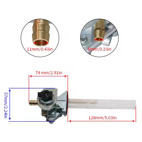 Moto Gas Fuel Petcock Tap Valve Switch Pump For Kawasaki ZR1100 ZR1200 ZRX1200R ZX1100 GPZ1100 VN400