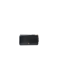 Tory Burch Emerson Patent Zip Around Continental Wallet In Black 162753