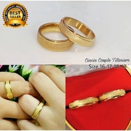 4s Grosir Solo || CINCIN TITANIUM PASIR POLOS || Cincin Couple