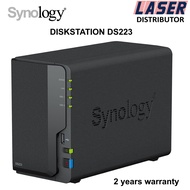 Synology DiskStation DS223 2-Bay NAS (Diskless, Without HDD ) - 2 years local warranty
