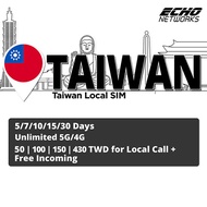 [Taiwan Local SIM] 5-30 Days | Unlimited 5G/4G Data | Digital Voucher for Taiwan Local SIM Card