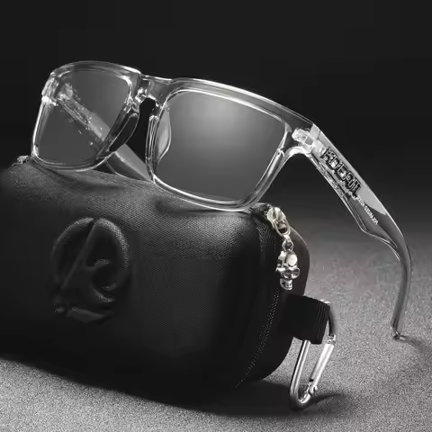 New KDEAM Brand Original Design Men Square Polarized Sunglasses Cool Photochromic Sun Glasses Fashio