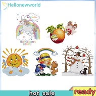[Hello] 14CT Stamp Cross Stitch Package Cotton DIY Cartoon Embroidery Needlework