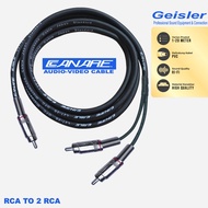 Canare Audio Cable/1 RCA to 2 RCA GEISLER RCA Cable