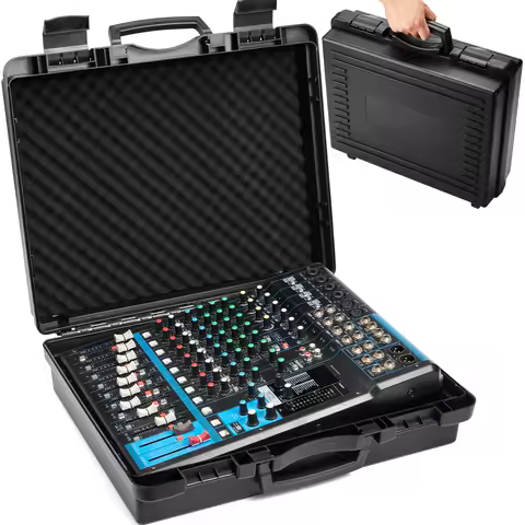 Foam Mixer Case for Yamaha MG12XU 12-Input Stereo Mixer | Protective Hard Shell Carrying Storage Cas