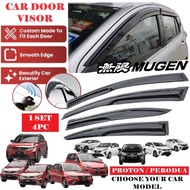 Car Door Visor Window Air Press Guard Tingkap Saga VVT Myvi Axia Viva Alza Bezza Kancil Persona Wira