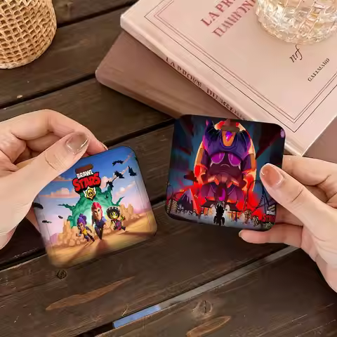 Strategy Game B-BRAWL STARS 1Set Working Permit Case Exhibition ID Card Sleeve Holder With Lanyard W