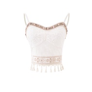 ชุดฤดูใบไม้ร่วงสำหรับผู้หญิง Blovelan Bohemian Rhapsody เสื้อสายเดี่ยวสไตล์ย้อนยุคและกระโปรงสั้นชายร