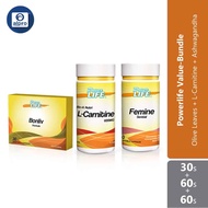 Powerlife Bundle Set - Bonliv 30s, L-Carnitine 60s & Femine Sential 60s | Health Supplement