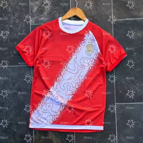 25-26 Morocco Botola Pro Wydad Athletic Home football jersey Autumn Sports Dry Quickly Men's T-Shirt
