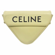 CELINE 三角形斜背包 淺黃色 195903 DCS
