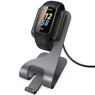 TiMOVO Charger Dock Compatible with Fitbit Charge 6/ Charge 5 / Luxe with 5.4ft USB Charging Cable C
