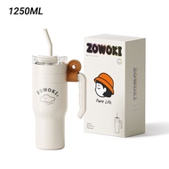 Zowoki Q15 Stainless Steel Thermos Tumbler with Straw (1250ml)