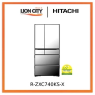 Hitachi R-ZXC740KS-X 565l Side-by-side Door Fridge  (Made in Japan)