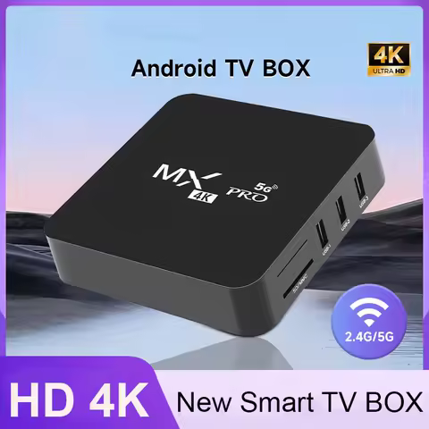 TV Box MXQ Pro 2024 Smart Tv Box Android 2.4/5G 8GB ROM 3D Youtube Media Player Home Theater TV For 