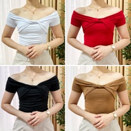 Classy Twisted Top Off Shoulder Classy Blouse for Women