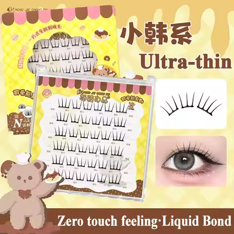 Glue-free Lashes Cluster Ultra-thin Sheet Series False Eyelashes Zero Touch FeelingĀ· Liquid Bond Eye