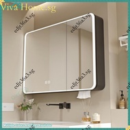 Wall Cabinet Bathroom Toilet Cabinet Aluminum Circular Mirror Aluminum Bathroom Mirror