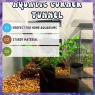 Aquarium Underground Tunnel Fish & Shrimp Hideout for Aquariums Underground Viewing Tunnel Corner Tu