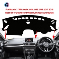 For Mazda 3 M3 Axela 2014 2015 2016 2017 2018  RHD Car Accessories Sun Protection Car dashboard covers mat Anti-Slip Mat Dashboard Cover Pad Sunshade Dashmat Black Leather material