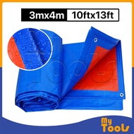 Mytools Canvas 10FT to 13FT / 3m to 4m Waterproof Canvas Tarpaulin Sheet Canopy Kanvas Khemah Pasar