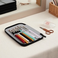 Portable 4-Layer 72-Slot Pencil Organizer Zip Storage Bag with Handle for School & Art