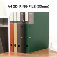 A4 2D Ring Binder File Arch File Ring File Document Filing Folder Plastic PP File School Office File