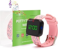 Potty Training Toilet Timer Watch for Girls &amp; Boys, Fun Flashing Lights, Music, Water Resistant, Rechargeable, Smart Sensor, Alarm, Amazing Kids, Baby &amp; Toddler Potty Train Toilet Timer, Peach