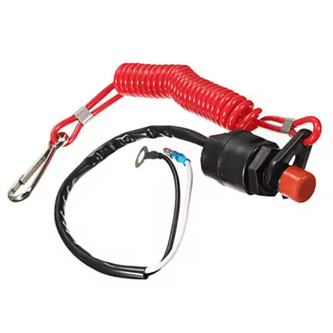 Boat Motor Emergency Kill Stop Switch for Yamaha /Tohatsu Outboard Stop Kill Switch Cut Off Switches
