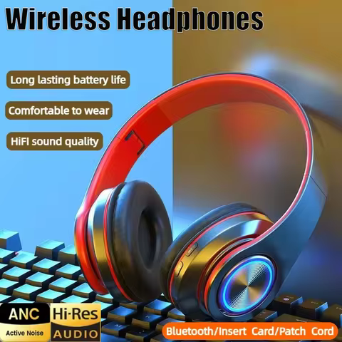 B39 Wireless Bluetooth Head With Mic Noise Cancelling mounted Headphones HiFi Stereo Sport Gaming He