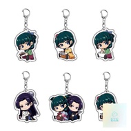 Pharmacy Whispering Girl Cat Lace Pendant Acrylic Keychain