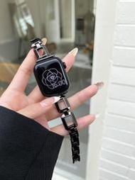 Apple Watch 5 6 7 8 SE Ultra 錶 錶帶 金屬 方格 NIKE+ Watch8 女 時尚 防水