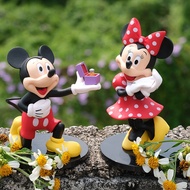 Disney Cartoon Figurines Wedding Couple Mickey Minnie Mouse Action Figures Toys 12Cm Disney Kids Dolls Model Collectible Gifts