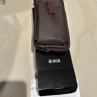 BCA Brown Sling Bag for Mobile Phone with Zip Men's hand clutch/