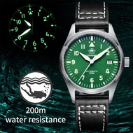 Addies Dive Pilot watch Stainless steel C3 Luminous sapphire crystal 200M waterproof NH35 Automatic Mechanical Diver Men's Watch