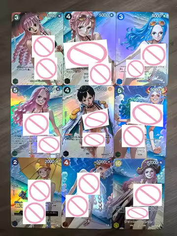 9Pcs/set Diy One Piece Nami Robin Hancock Perona Vivi Bath Series Flash Card OPCG Yamato Uta Classic