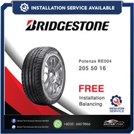 [𝗜𝗻𝘀𝘁𝗮𝗹𝗹𝗮𝘁𝗶𝗼𝗻 𝗣𝗿𝗼𝘃𝗶𝗱𝗲𝗱] 205/45r16 205/50r16 205/55r16 Bridgestone Potenza RE004 New Tyre Tire Tayar